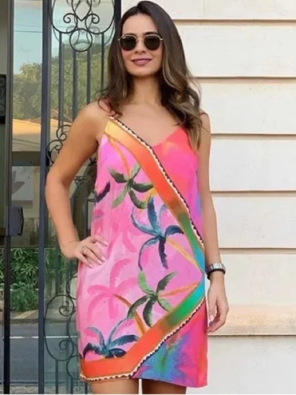 Farm Rio Copanema Lenço printed dress - Picture 2 of 10